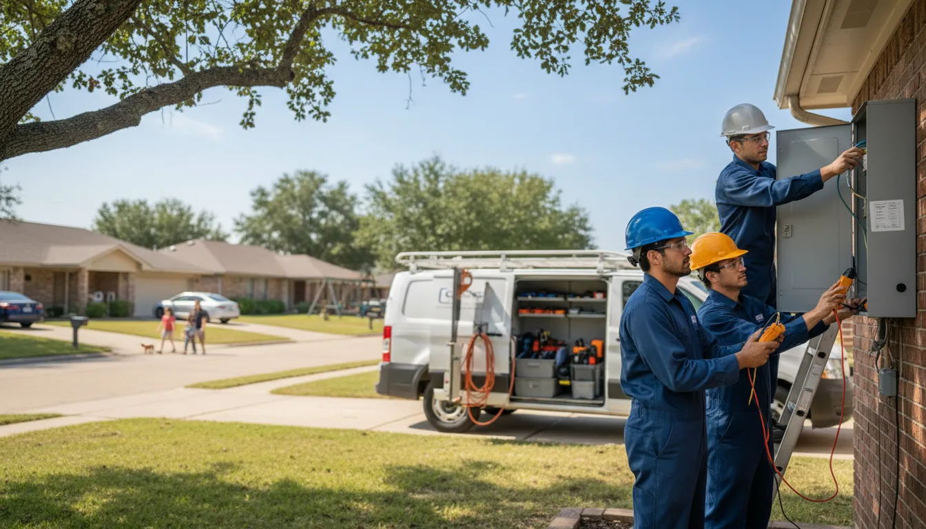 Certified electrician providing emergency electrical services in Masonville, IA